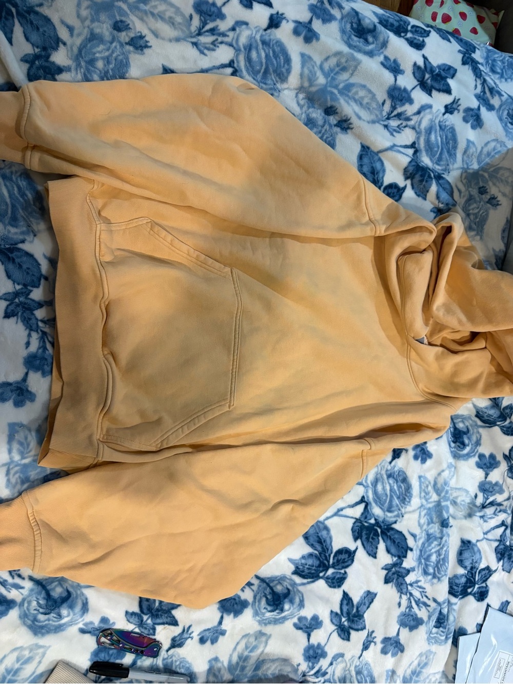 TNA Peach/Light Orange Hoodie Sweatshirt
